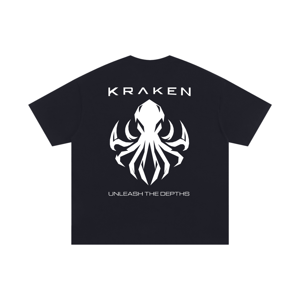 Kraken Unisex Oversized T-Shirt White Logo