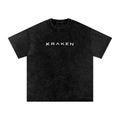 Kraken attack snow washed tee
